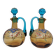 Pair of glass carafes, Georges Sand, vintage