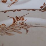 Antique brown Oxford model plate, HB - Choisy-le-Roy Co., 1900s