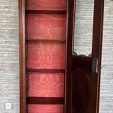 Antique Louis XVI style display cabinet in walnut