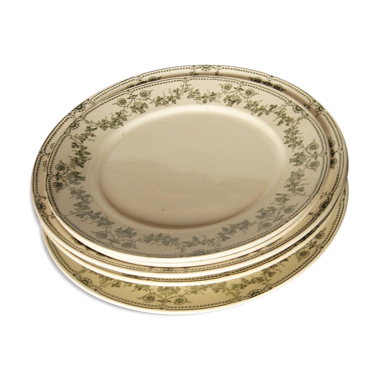 Set dish badonviller collection champagne green