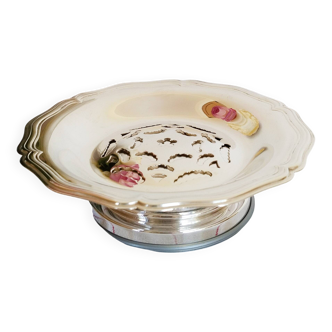 Beurrier ancien Coquillor glace en  argent
