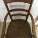 Old straw seat chair