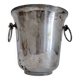 Vintage silver metal champagne bucket