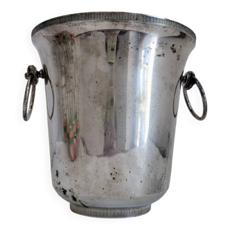 Vintage silver metal champagne bucket