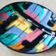 Longwy ceramic dish decorated Pigalle numbered