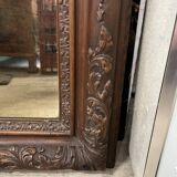 Large carved wooden mirror
