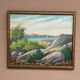 Original Swedish Oil On Canvas – “Coastal Landscape” By R. – Dated 1979 – Vintage & Framed – 50 × 42 Cm (19.7" × 16.5")