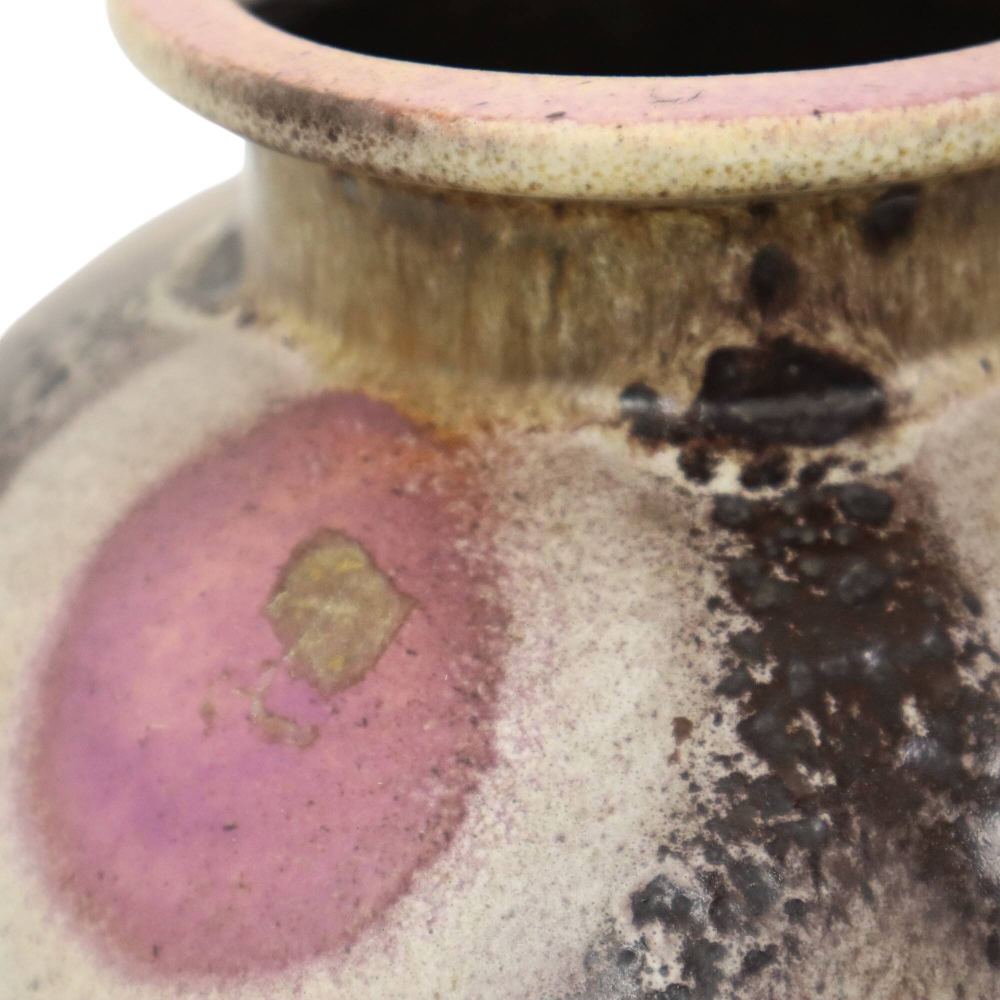 Bolle Fat Lava Vase Purple West Germany Ceramics 666-21