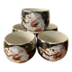 Set of 5 Asian "Dragon" tea cups