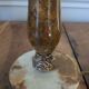 Lampe vintage en onyx et laiton