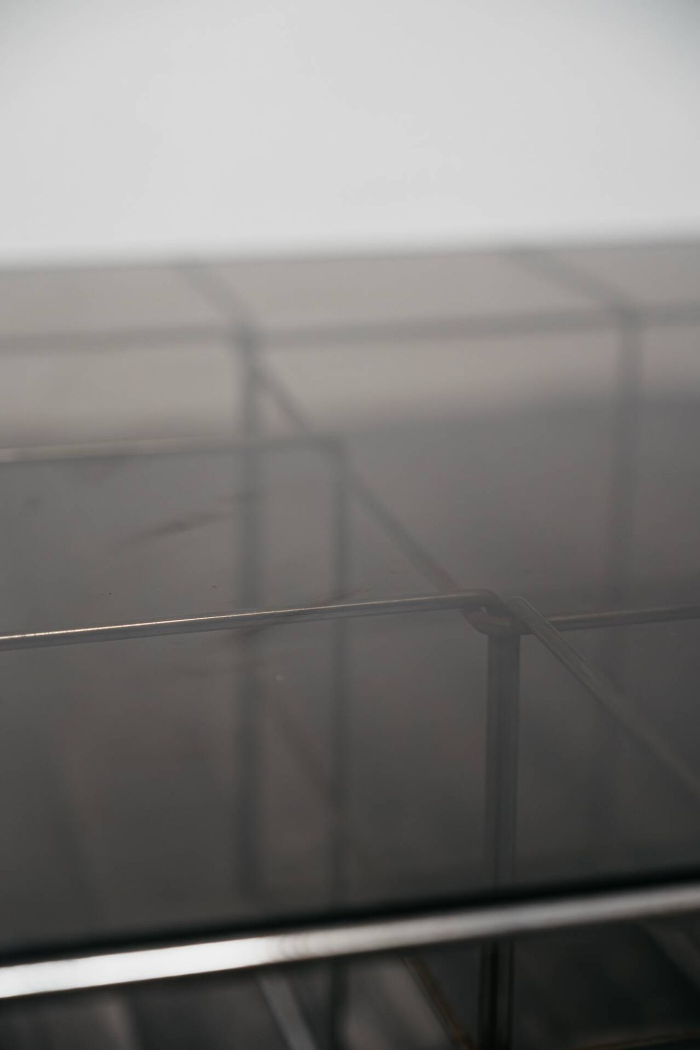 Table basse en acier, années 1970