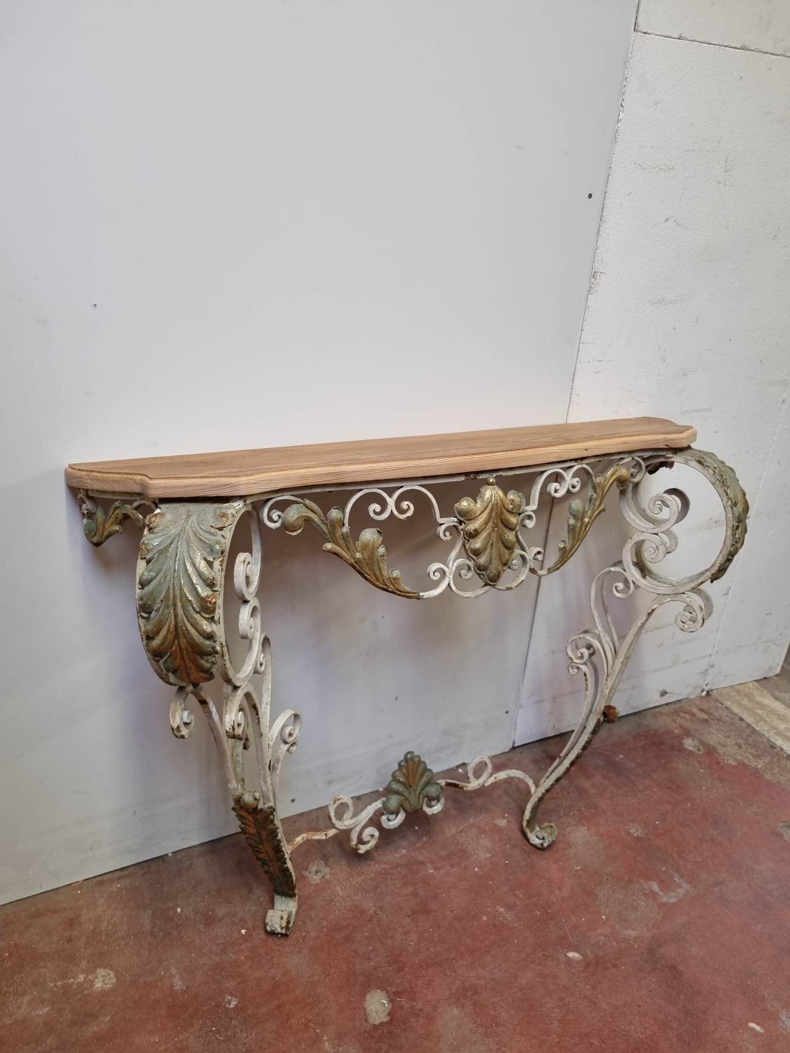 Wrought iron console