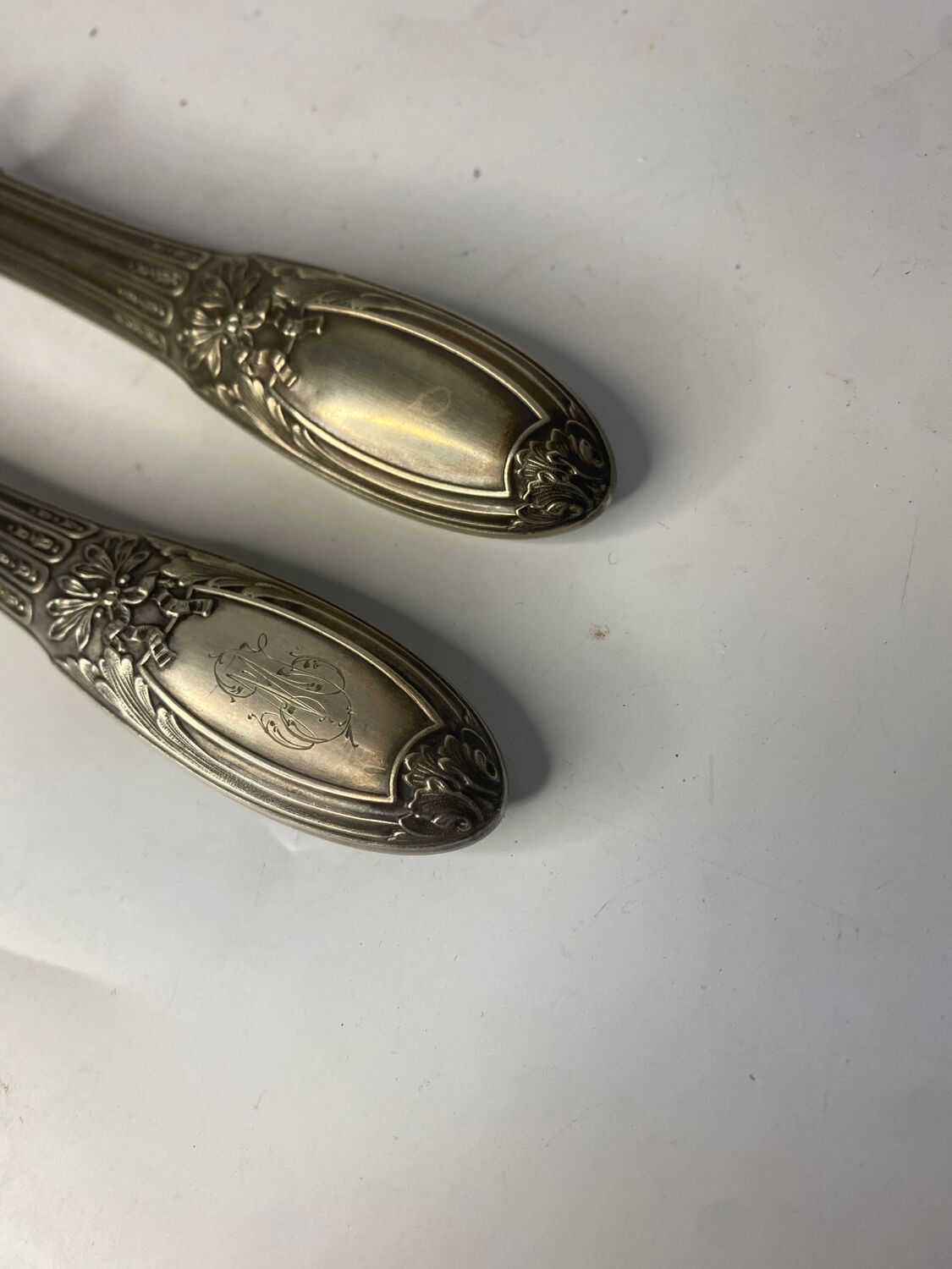 Paire de couvert argent fourré