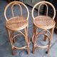 Rattan bar with two stools