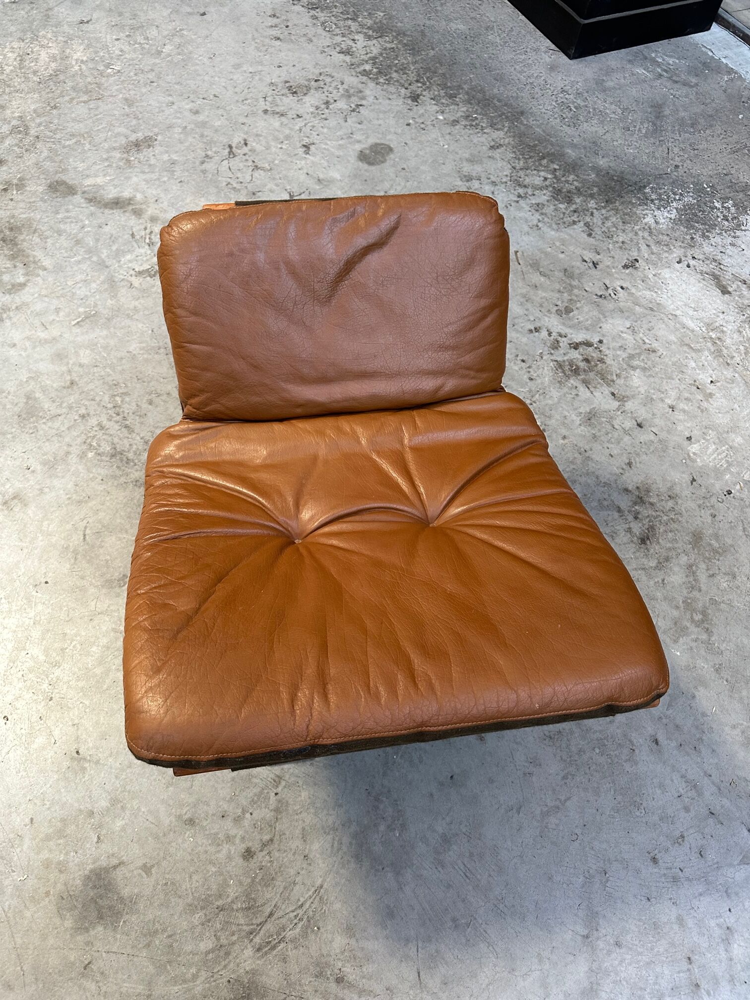 Kroken armchair and footrest in leather and bentwood by Ake Fribytter for Nelo Mobel, Sweden