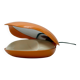 Lampe Oyster orange vintage par Gamma3, design italien des années 1970