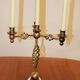 5-candle chandelier in gold-painted metal Denmark