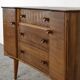 Vintage Midcentury Uniflex Walnut And Teak Sideboard / Dressing Table.