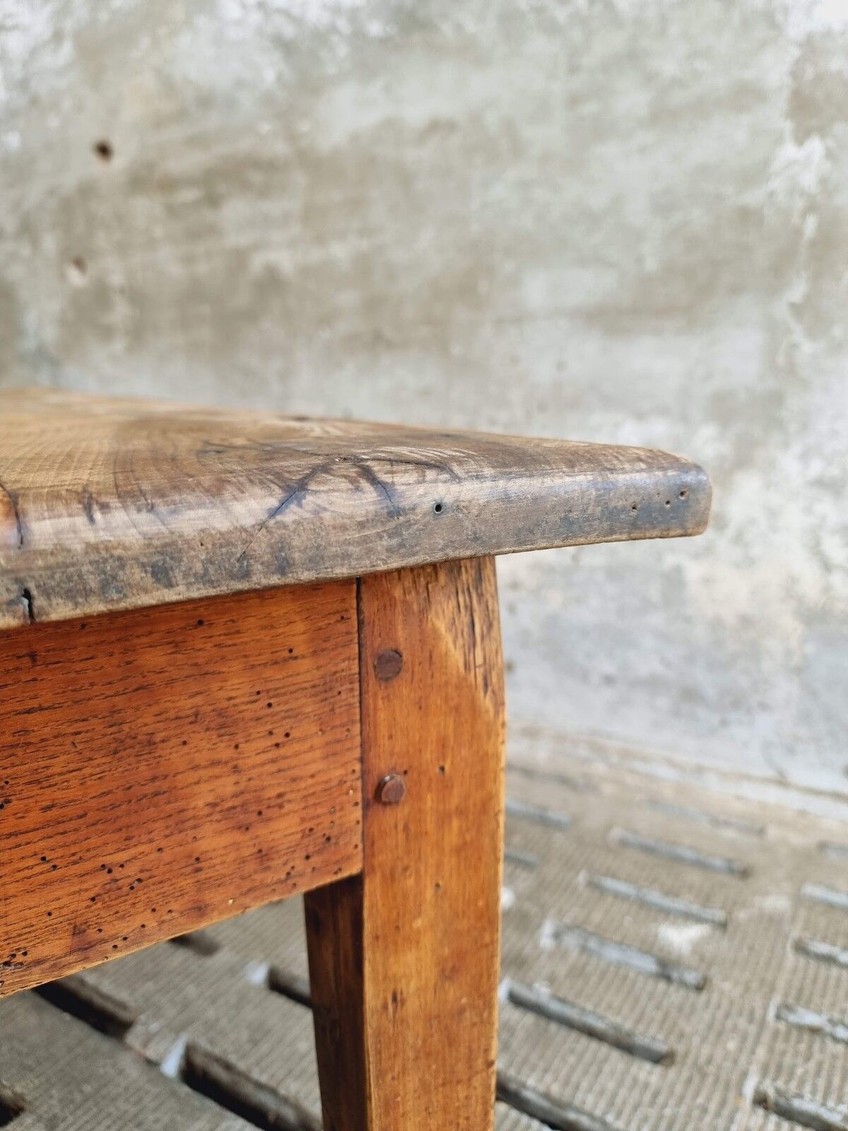 Antique farmhouse table French dining table