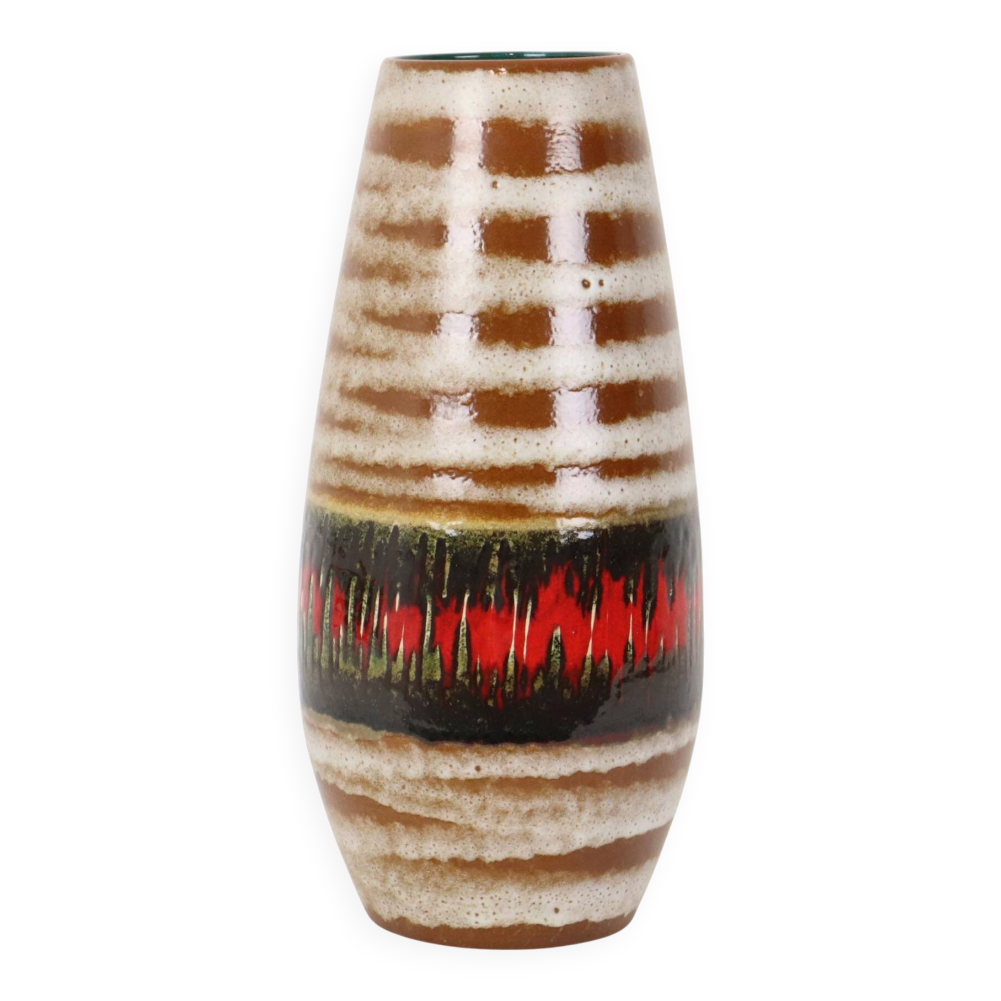 Scheurich 'Fat Lava' Lora Vase, Glazed Ceramic, 529-38
