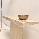 Travertine console 1960's Italy