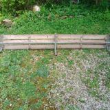 School bench from the 1950s, length 210 cm