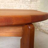 Danish solid teak dining table, 1960s
