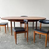 1960’s mid century G Plan dining table and 4 dining chairs by Schreiber