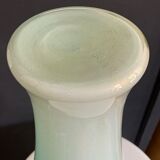 Murano - turquoise lined glass vase