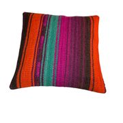Vintage turkish kilim cushion cover 40 x 40 cm