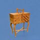 Travailleuse en bois vintage