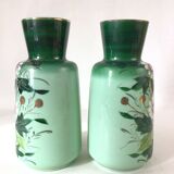 Pair of glass vases Early XXth