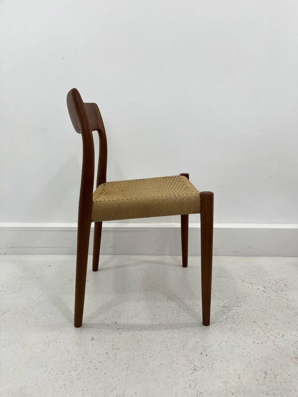 Ensemble de chaises danoises par Niels Møller pour J. L. Møllers, années 1960, ensemble de 4.