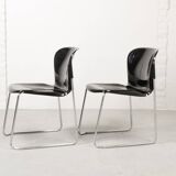 Drabert SM400 Stackable Dining Chairs by Gerd Lange, Set of 2. Germany, 80s