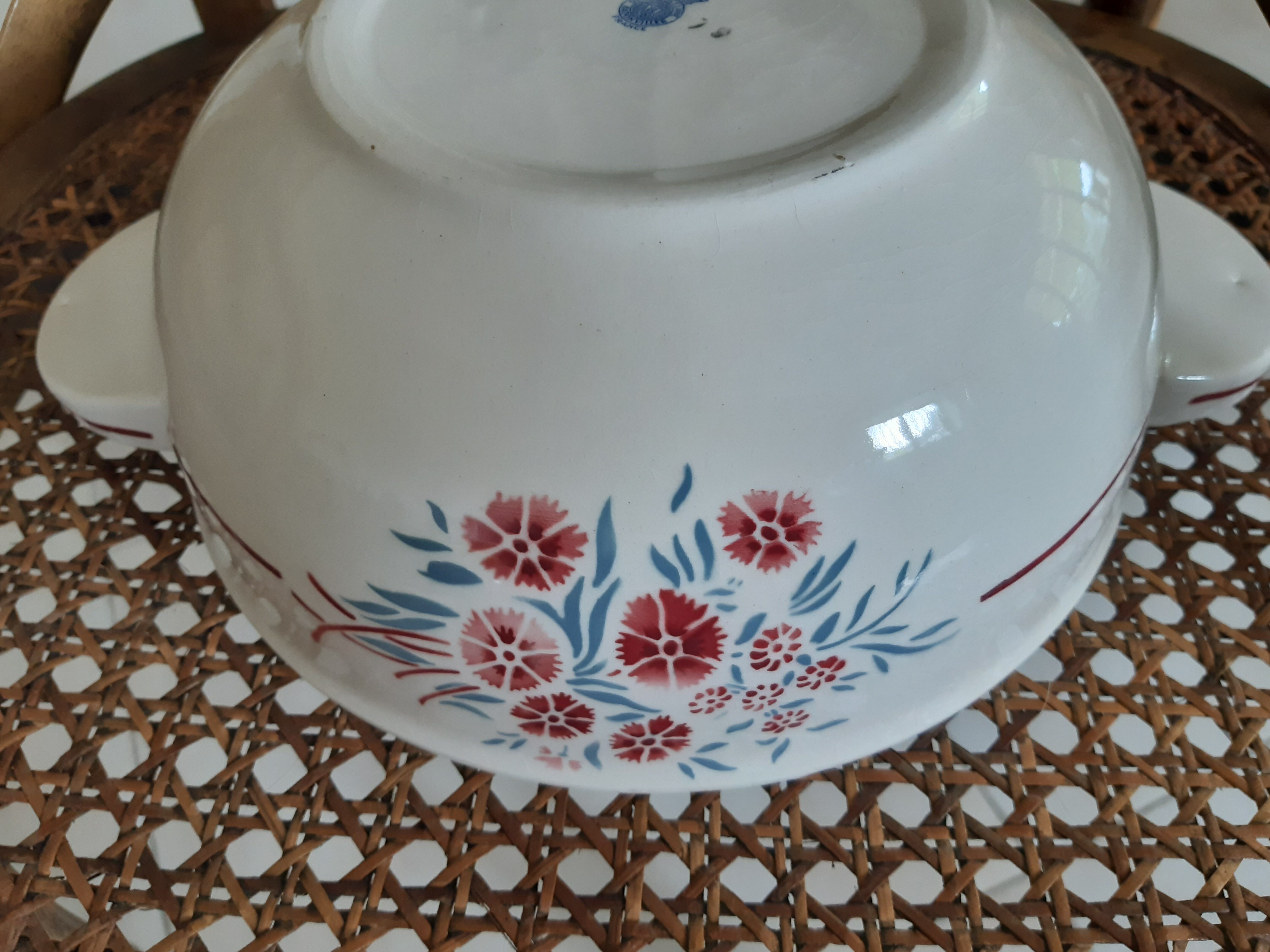 Plates and legumier Badonviller