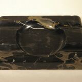 Art Deco cigar ashtray in black marble