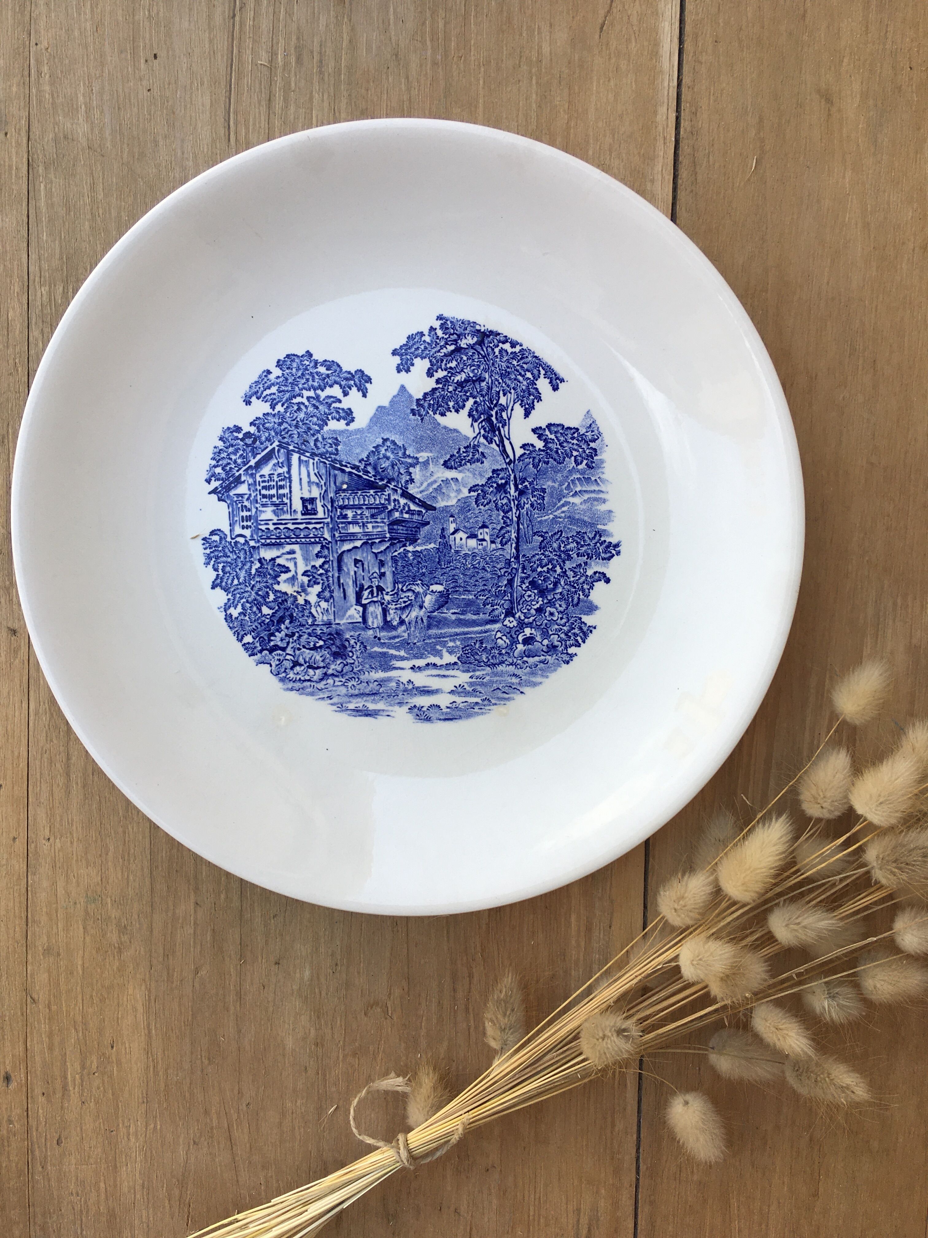 Pair of English plates