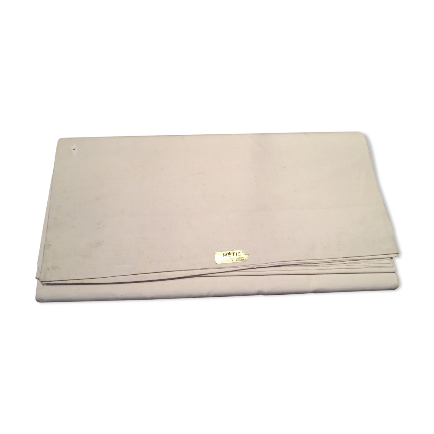 Drap métis coton lin 2,2m*3m encore amidonné