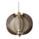 Scandinavian woven suspension lamp