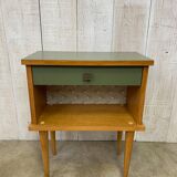 Bedside with tapered feet