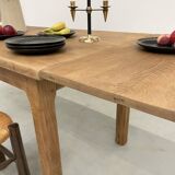 Oak farmhouse table 120cm + 200cm extensions