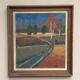 Original Mid Century Swedish Oil On Canvas – “Landscape” By Thure Wahlström – Vintage & Framed