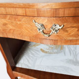 Bedside Louis XVI style wood, marquetry, vintage French