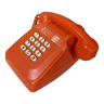 Téléphone orange à touches
