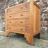 Art deco chest of drawers, vintage old furniture