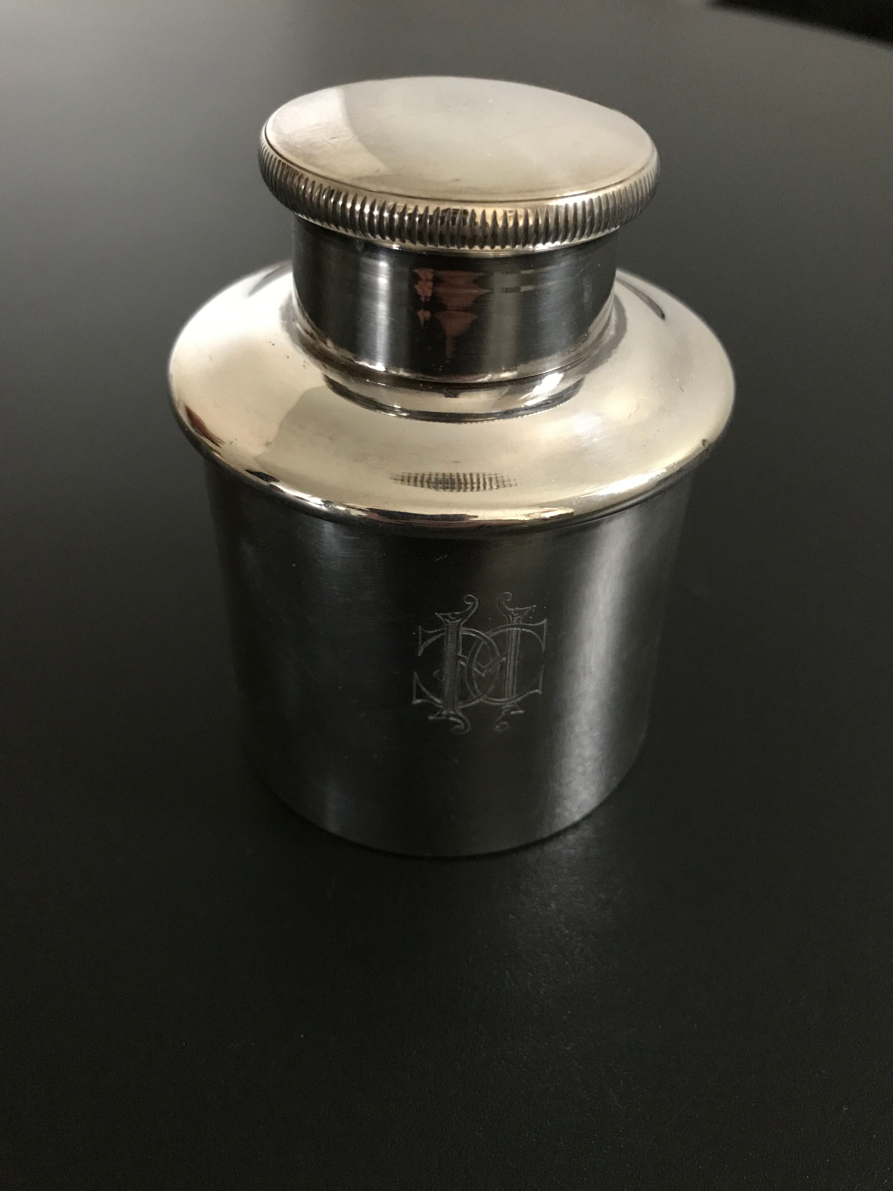 Christofle silver metal pot