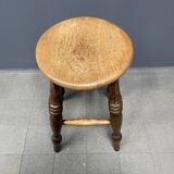 Ancien tabouret de pub anglais antique Windsor