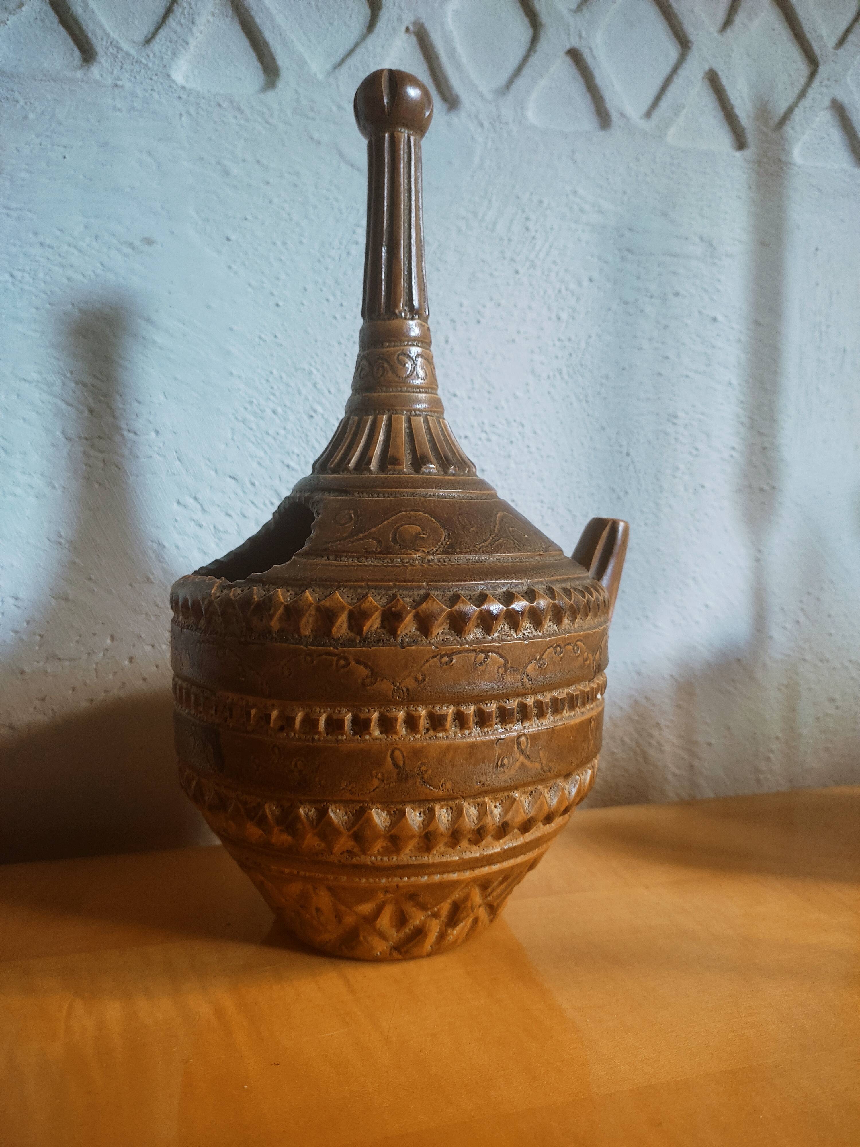 Ceramic decanter by Marius Bessone