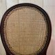 Set of 6 Louis XVI style medallion chairs in mahogany and cane