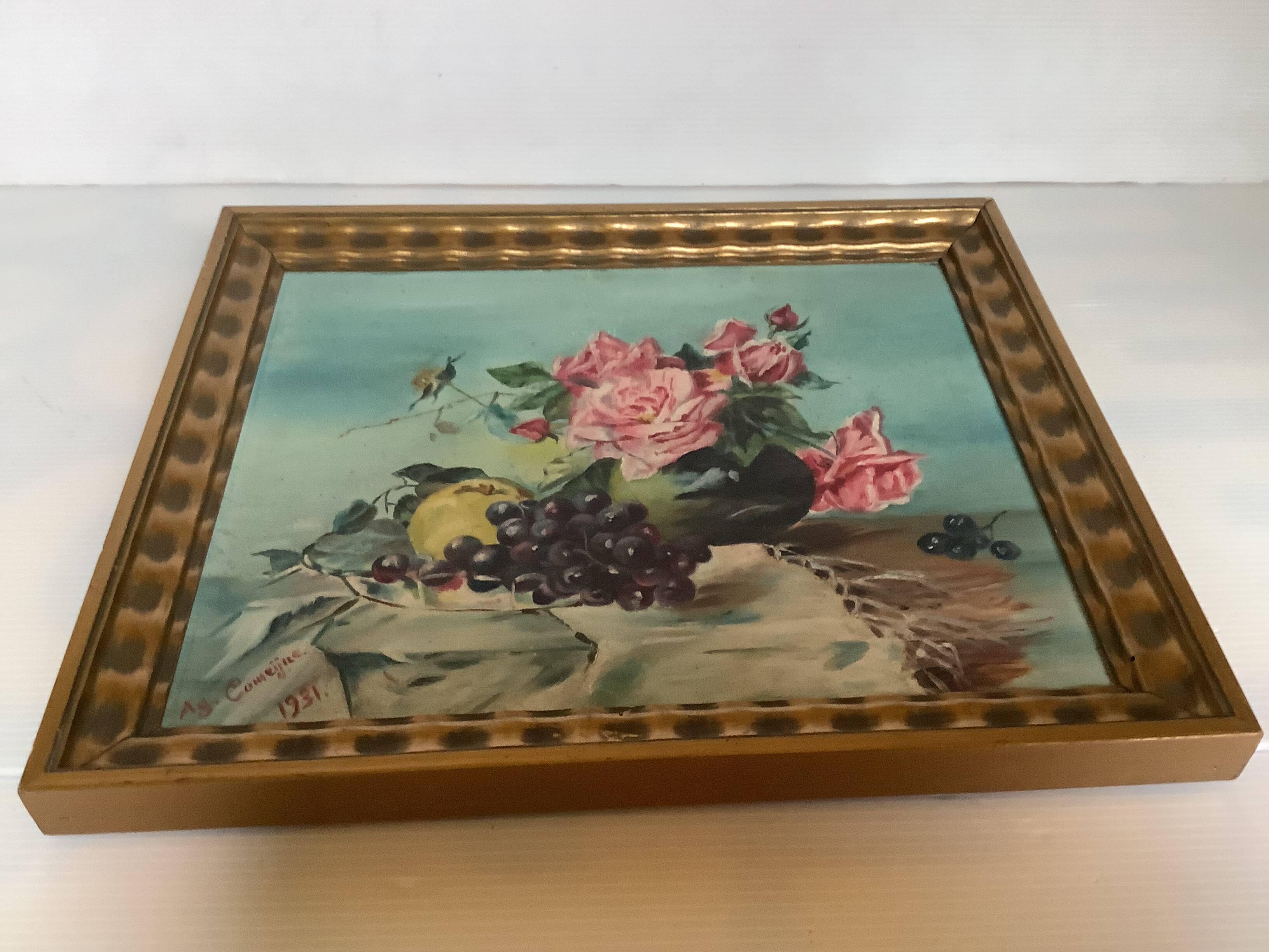 Still life oil painting